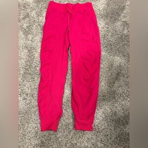 Lululemon dance studio mid rise jogger. Full length. Hot pink. Size 6.